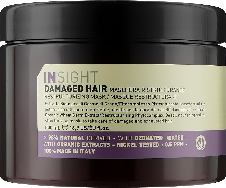 Маска відновлююча Insight Damaged Hair Restructurizing Mask для пошкодженого волосся 500 мл