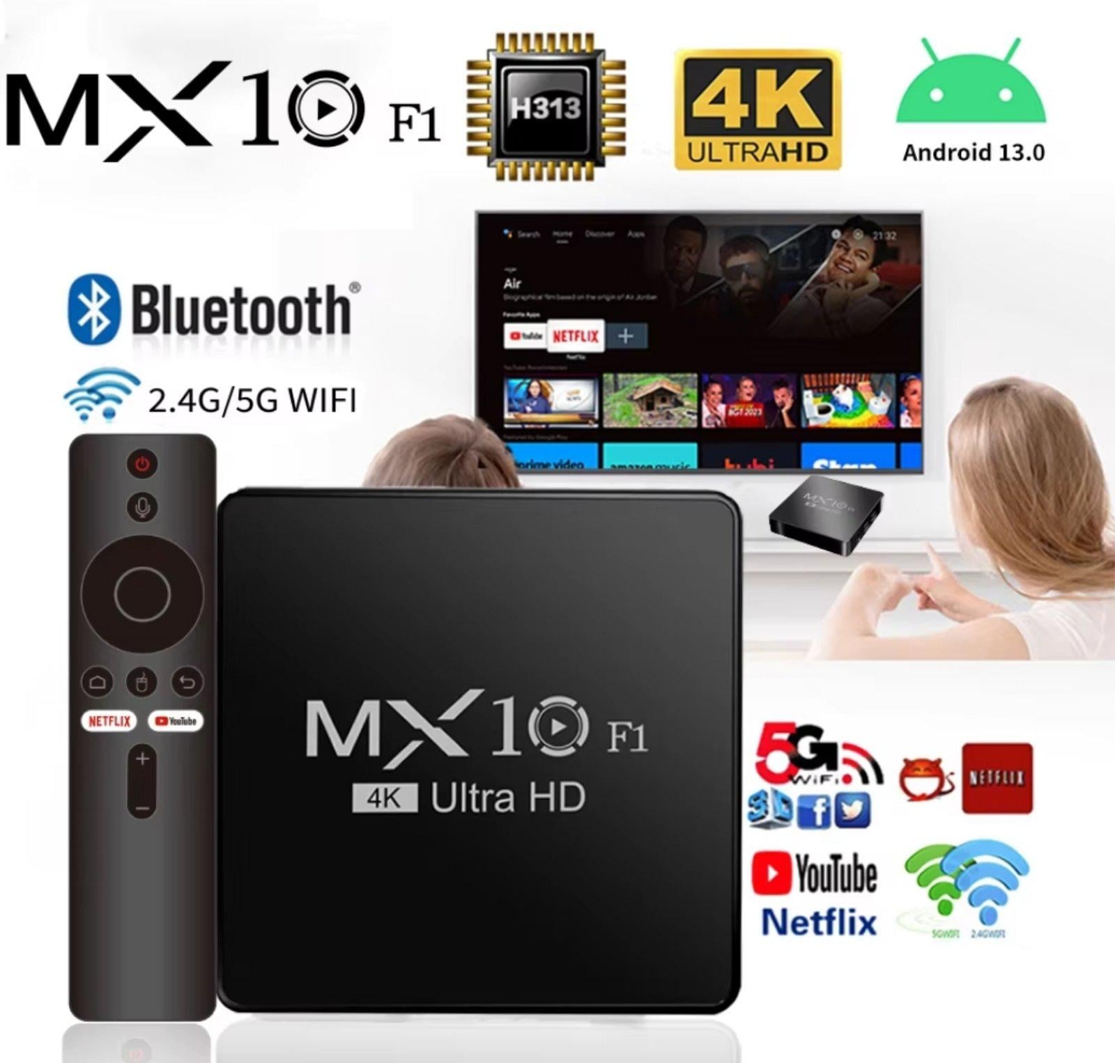 Смарт-приставка TV Box MX10 4K Android Smart TV 2x16 ГБ (004888)