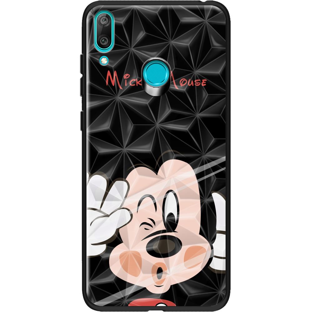 Чохол Boxface Huawei Y7 2019 Mister M Чорний силікон із призмою (36044-cc58-37853)