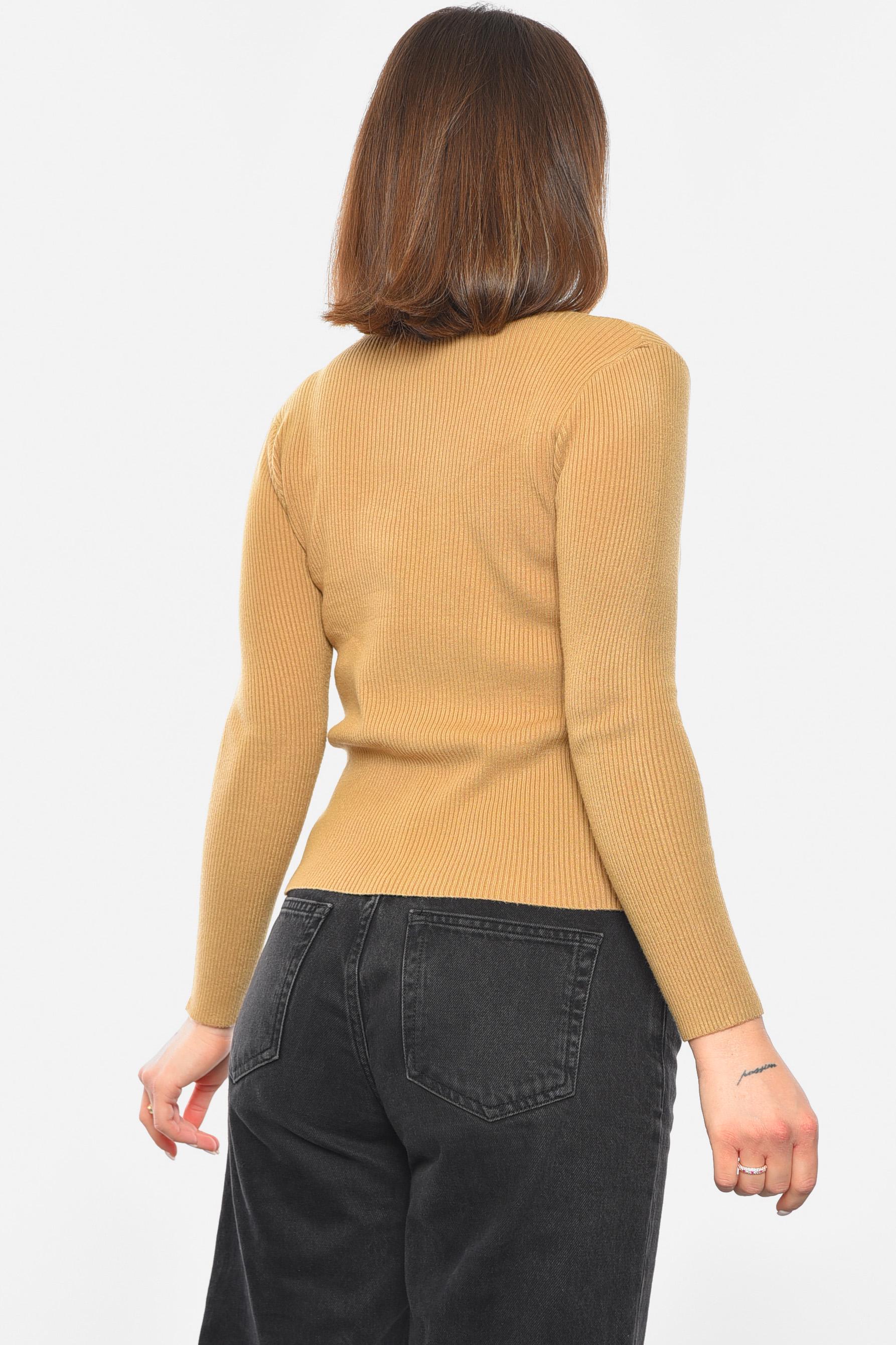 Гольф женский однотонный M Мокко (193390) - фото 3 Гольф женский однотонный M Мокко (193390) - фото 3