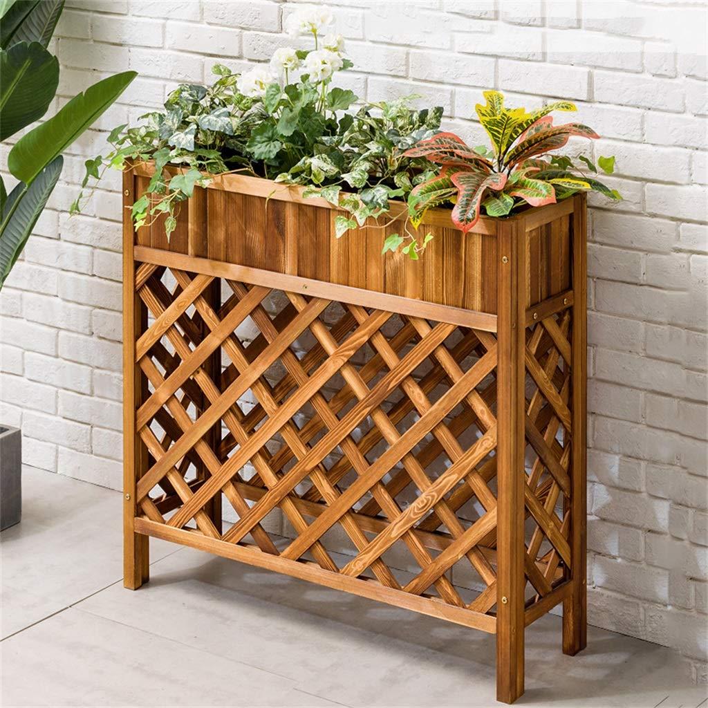 Кашпо на стійці з дерева Варберг Капучіно (КШС-000509)