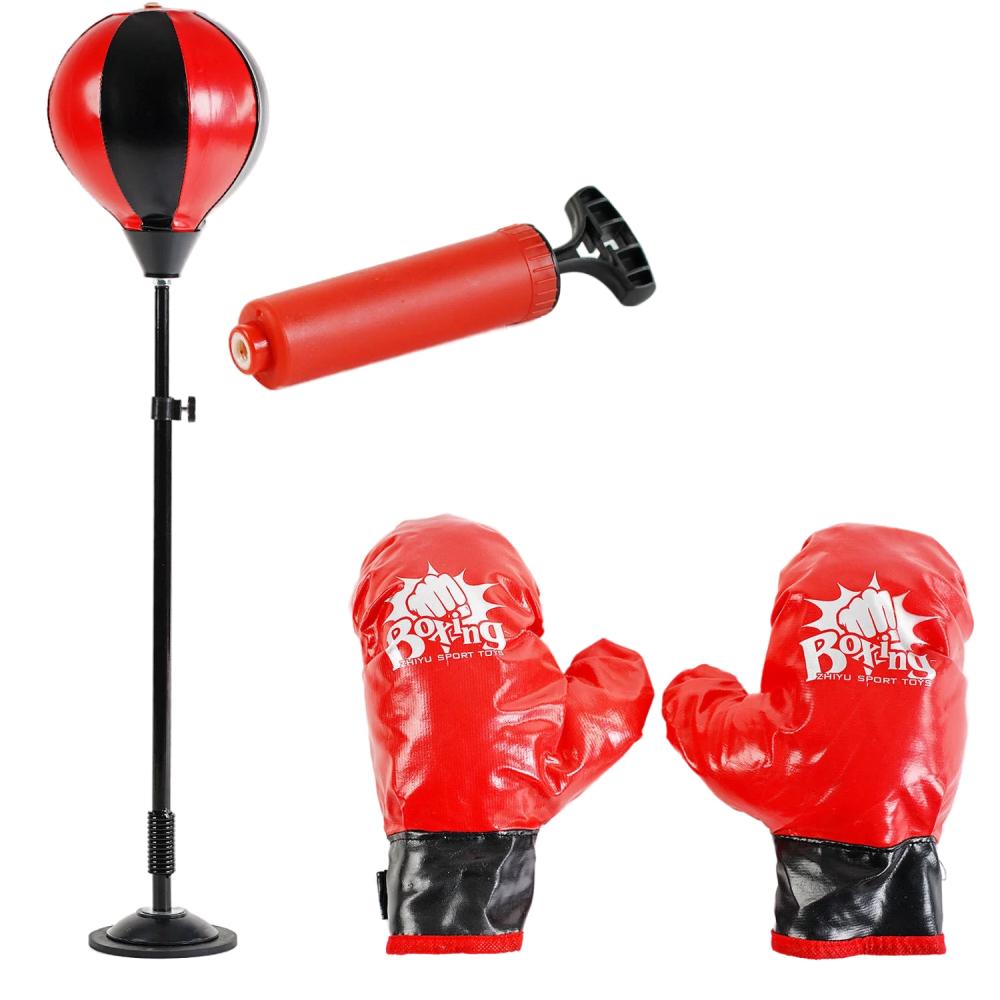 Набор боксерский Zhiyu 70-105 см груша 20 см Black/Red (120679)