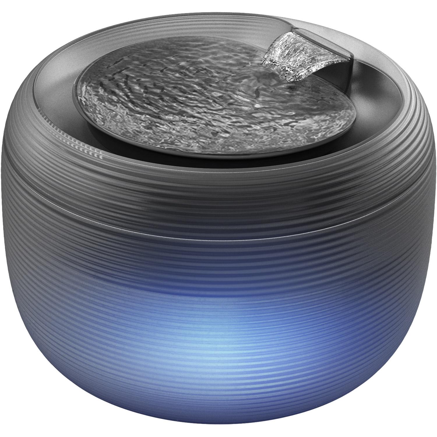 Фонтан-поилка для собак и кошек автоматический Waudog с подсветкой 2,5л Черный (1924709789)