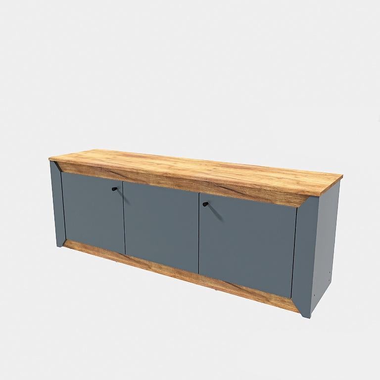 Тумба под телевизор Эверест Нордик ТВ-1500х378х530 мм Графитовый (DTM-5542) - фото 4 Тумба под телевизор Эверест Нордик ТВ-1500х378х530 мм Графитовый (DTM-5542) - фото 4