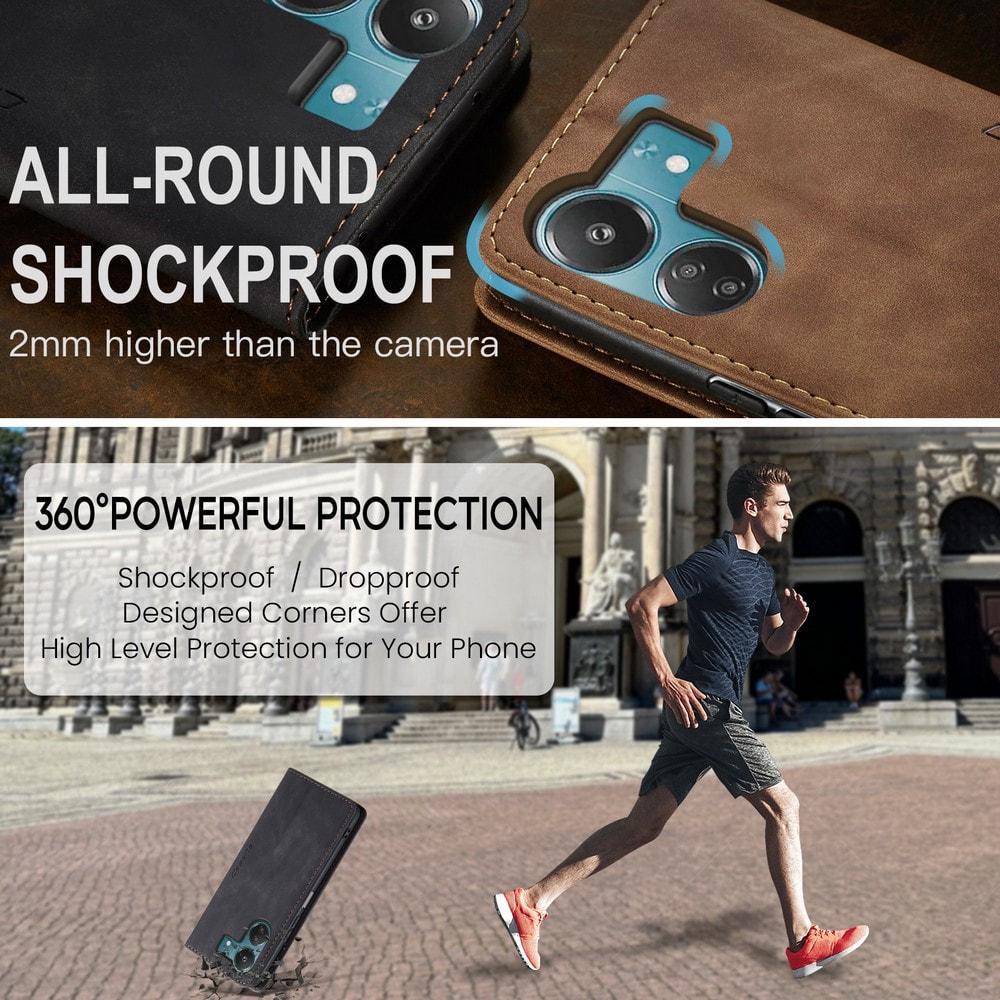 Чехол книжка с магнитом Xiaomi Poco C65 CaseMe Black (35389-2B) - фото 6 Чехол книжка с магнитом Xiaomi Poco C65 CaseMe Black (35389-2B) - фото 6