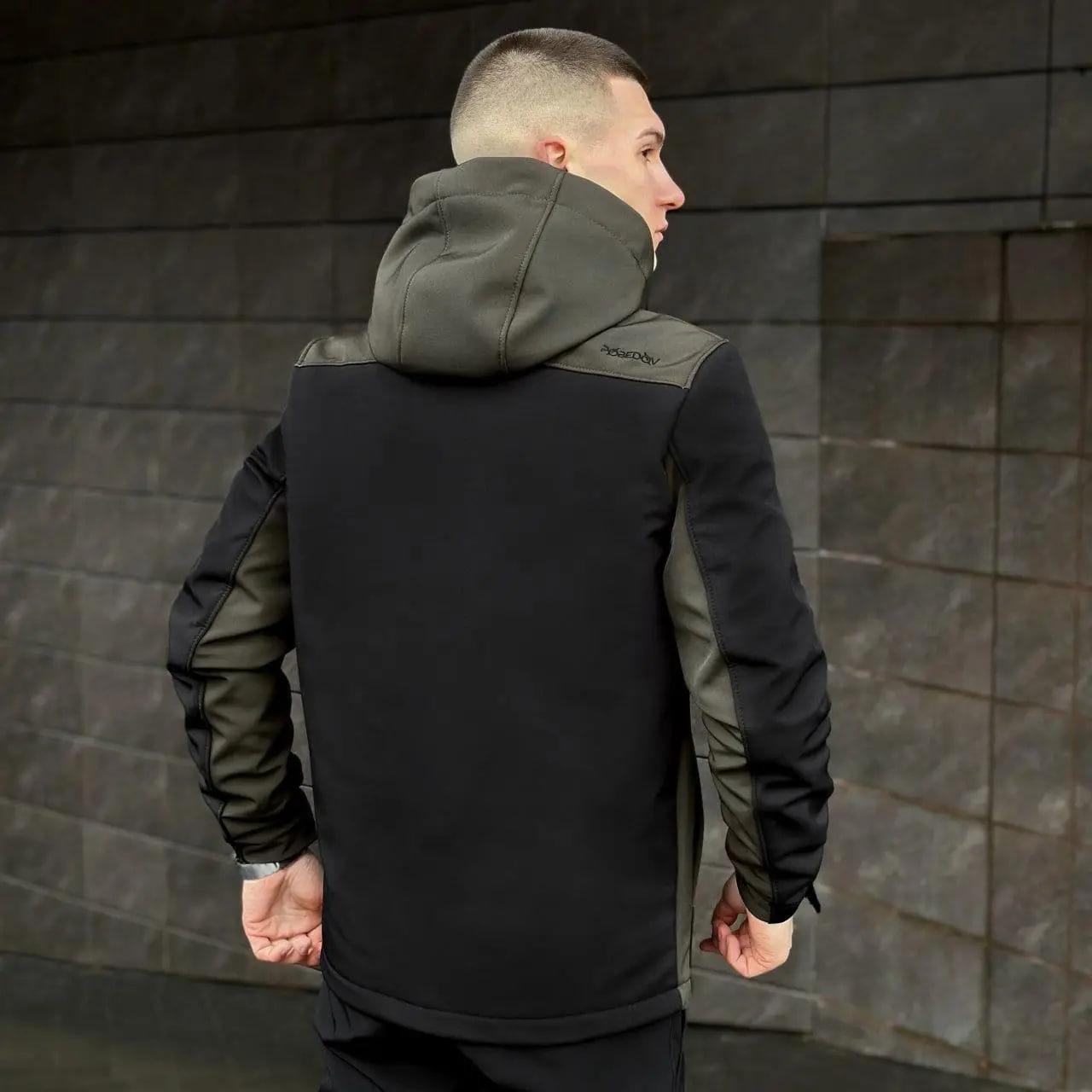 Спортивний костюм чоловічий демісезонний Pobedov Setup soft shell куртка/штани на флісі 3XL Хакі/Чорний (26526/1/6) - фото 3 Спортивний костюм чоловічий демісезонний Pobedov Setup soft shell куртка/штани на флісі 3XL Хакі/Чорний (26526/1/6) - фото 3