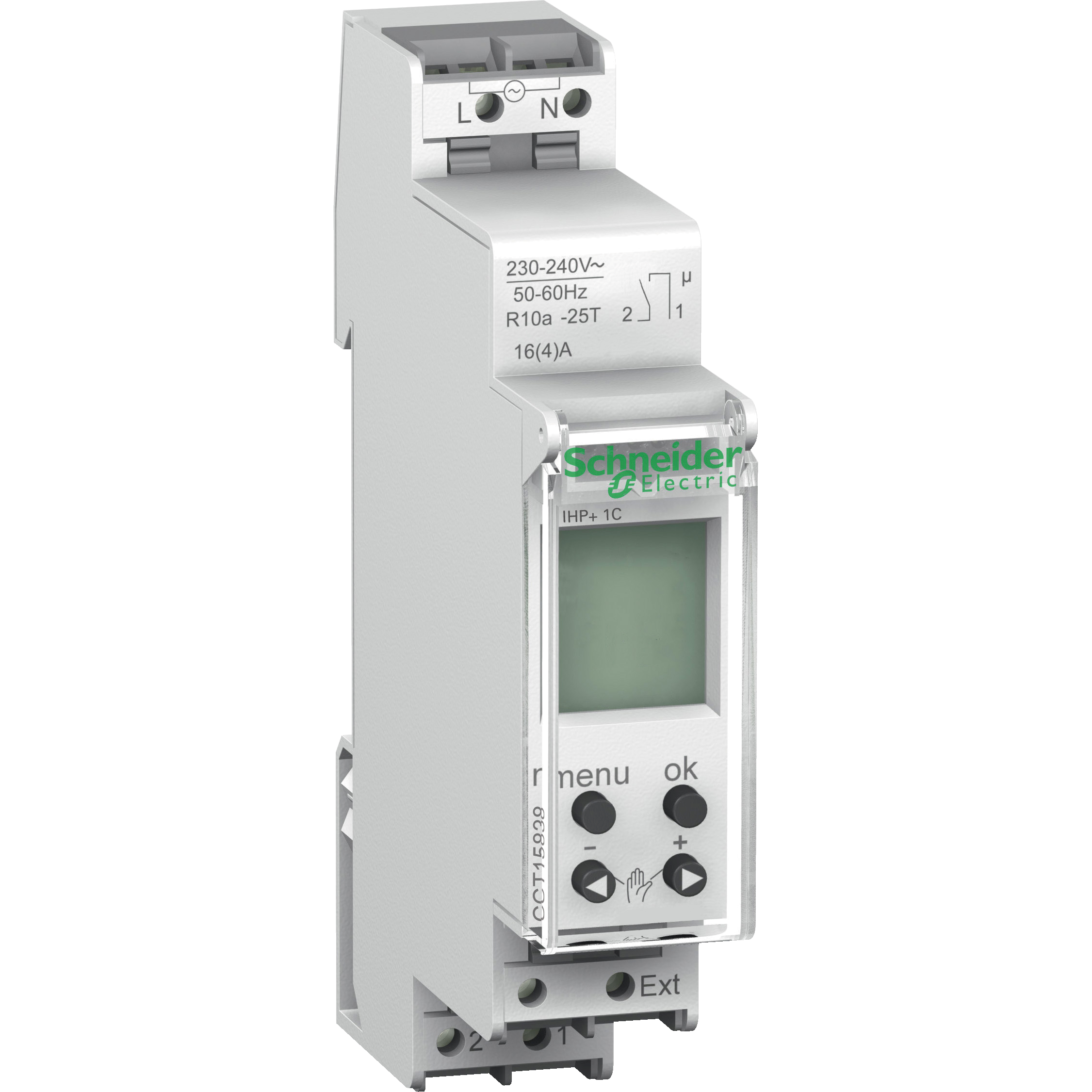 Таймер электронный Schneider Electric Acti9 IHP 16A 230V AC 1CO недельный (CCT15838)