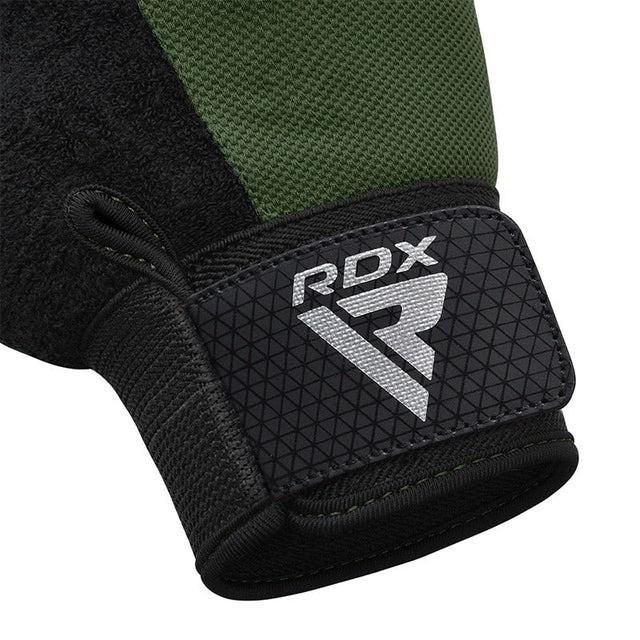 Перчатки для фитнеса RDX W1 Half Army Plus L Green - фото 3