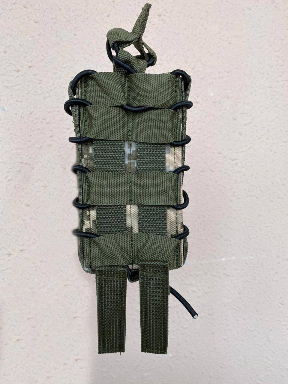 Подсумок под магазин штурмовой АК с пластиковыми вставками Пиксель (260375)