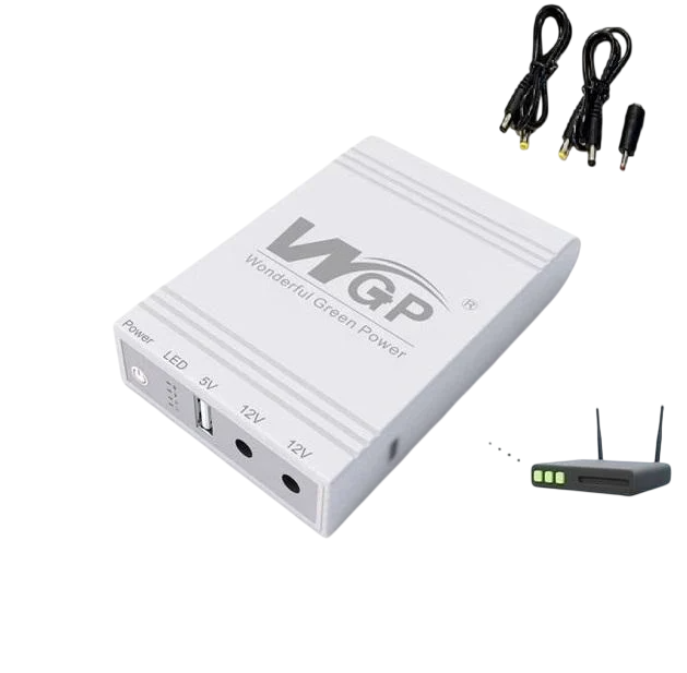 Повербанк портативный WGP DC UPS WGP103C Mini UPS 16000 мАч 5V 12V 12V для модема роутера