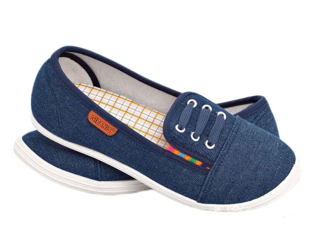 Мокасини жіночі GIPANIS BS-114 р. 36 Джинс (236065)