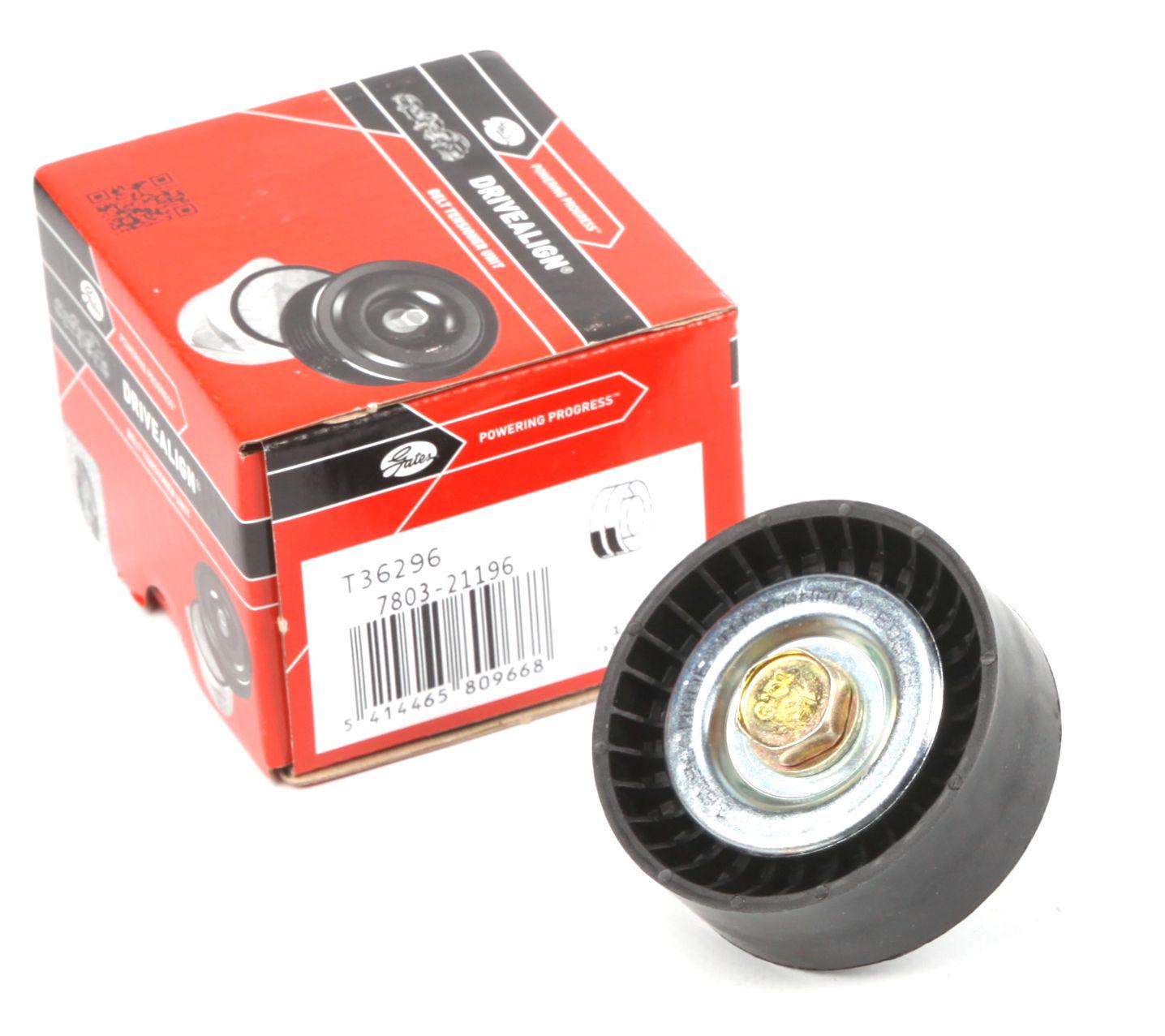 Ролик генератора GATES BMW 1 E81/3 E46/E90/X1 E84/X3 E83/Z4 E85 1.6-2.0 01- паразитный 70х26 мм (T36296 GATES)