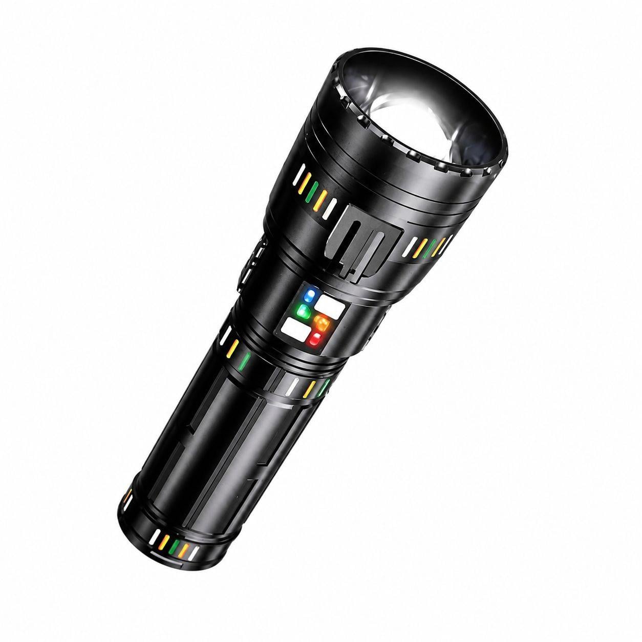 Фонарь светодиодный ручной CB-W518 с LED подсветкой и USB зарядкой (10422)