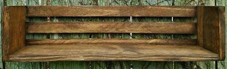 Полка для ванной из дерева Берлин Мускат (ВНП/000107)