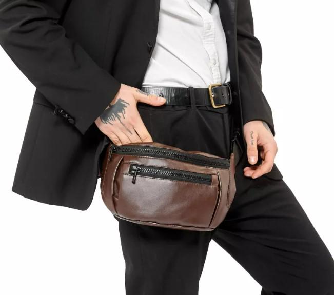 Поясная сумка мужская Sambag Tirso Max Шоколадный (80341020m)