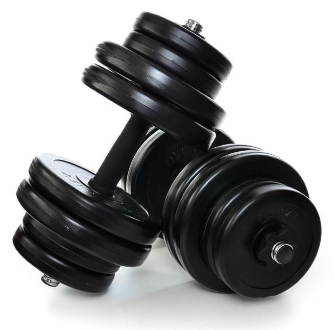 Комплект гантелей с разъемным соединителем NEO-SPORT со сменными дисками 32 кг 2 шт.x16 кг (2371516662_neo_2) - фото 1 Комплект гантелей с разъемным соединителем NEO-SPORT со сменными дисками 32 кг 2 шт.x16 кг (2371516662_neo_2) - фото 1