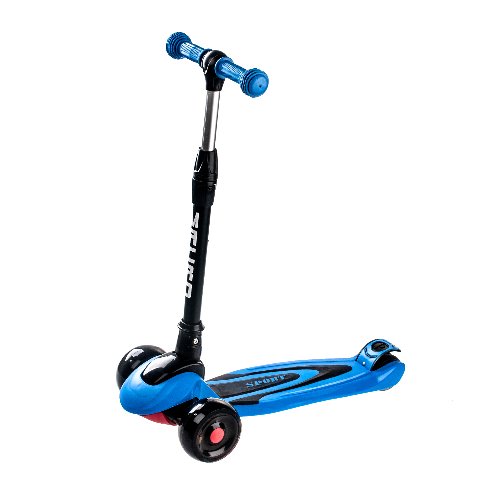 Самокат Maraton Macro підсвітка колеса синій