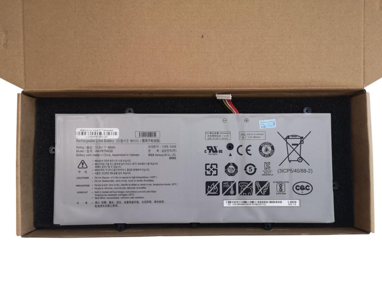 Акумулятор для Samsung Notebook 9 900X5N/NP900X5N/NT900X5N/AA-PBTN6QB 5800mah 66Wh (000014357)