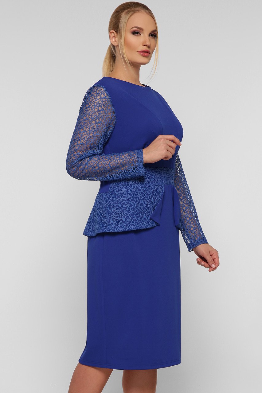 Платье VLAVI Дженифер р. 52 Электрик (126702-52) - фото 3 Платье VLAVI Дженифер р. 52 Электрик (126702-52) - фото 3