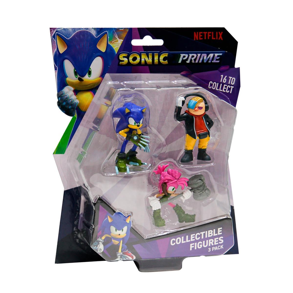 Набор детских фигурок Sonic Prime 3 шт. Соник Эми Доктор Не (SON2020B)