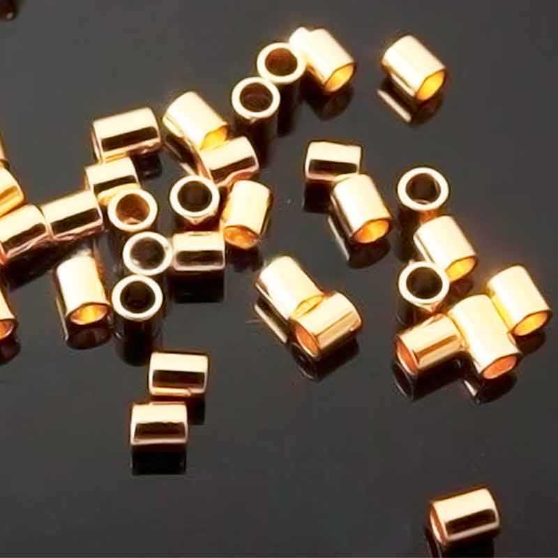 Кримпы зажимные бусины 2 мм 100 шт. золото - фото 3 Кримпы зажимные бусины 2 мм 100 шт. золото - фото 3