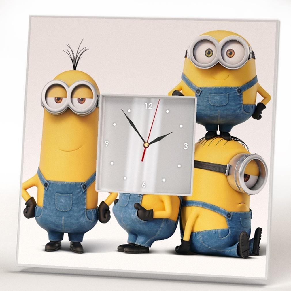 Часы с героями мультфильм "Minions" 260x260 мм (C00789)