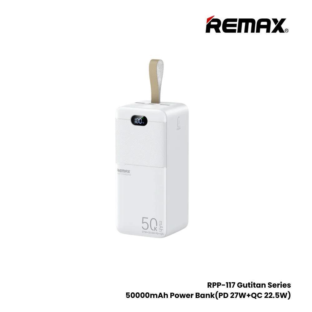 Повербанк із швидкою зарядкою Remax RPP-117 Quick Charge 22,5W 50000 mAh Білий - фото 2