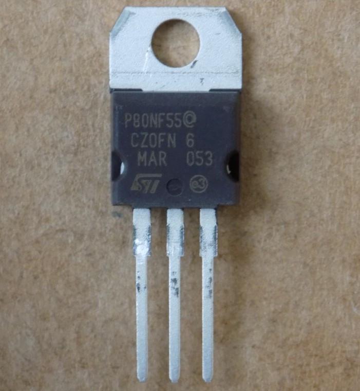 Транзистор ST STP80NF55 P80NF55/80NF55/TO220 (48593)