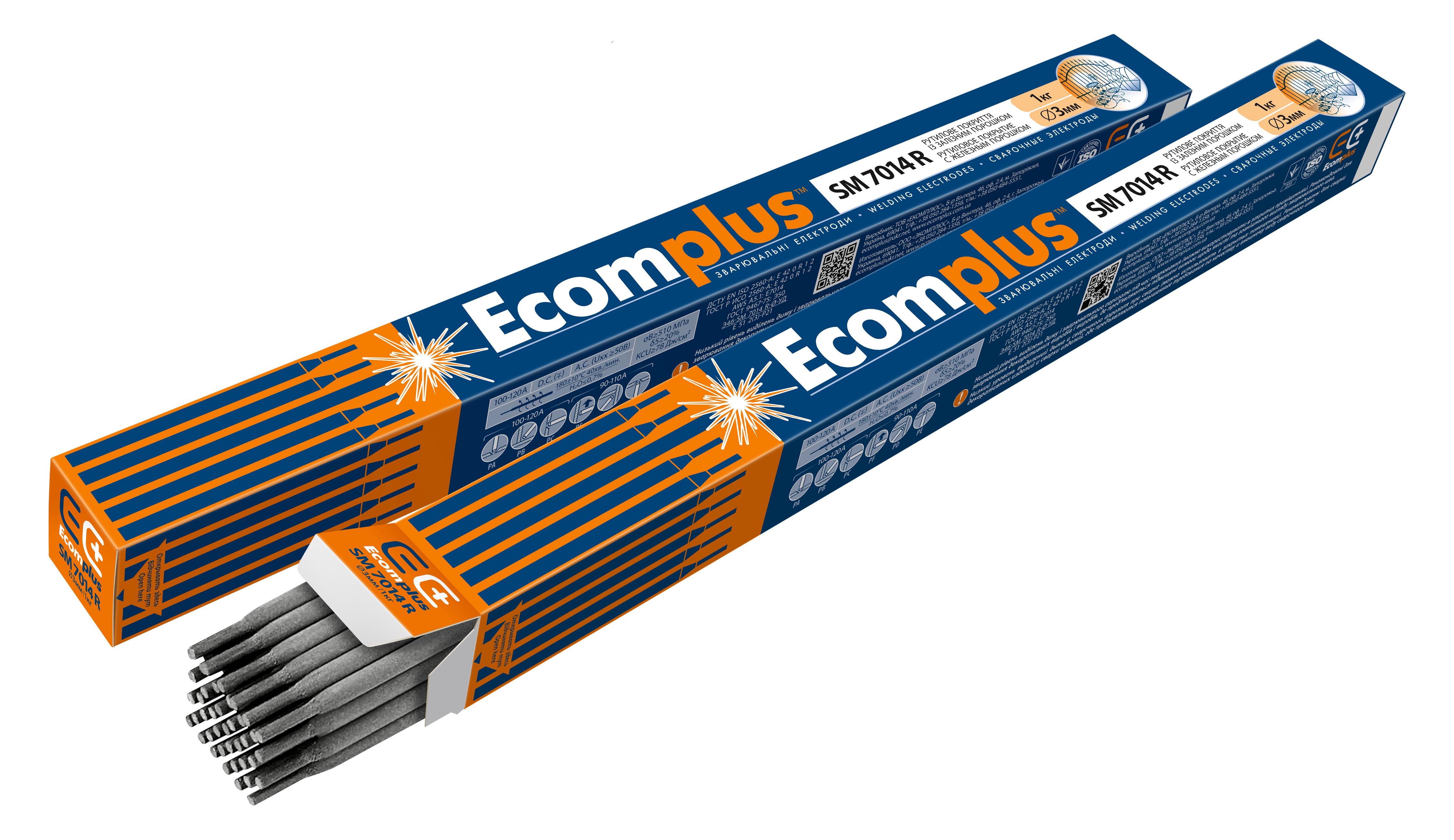 Електроди рутилові EcomPlus SM 7014 R d 3 мм 1 кг (3810107) - фото 2