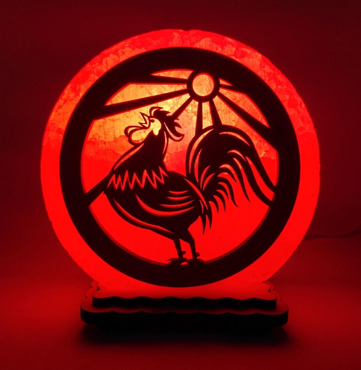 Соляной светильник Петух (KM-00011-r)