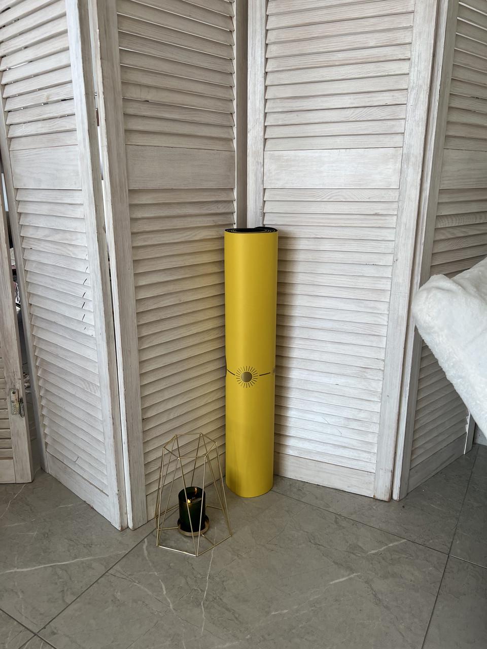 Коврик для йоги Lita Фазы луны PU премиальный каучуковый 183х68х0,5 см Желтый (13510844) - фото 5 Коврик для йоги Lita Фазы луны PU премиальный каучуковый 183х68х0,5 см Желтый (13510844) - фото 5