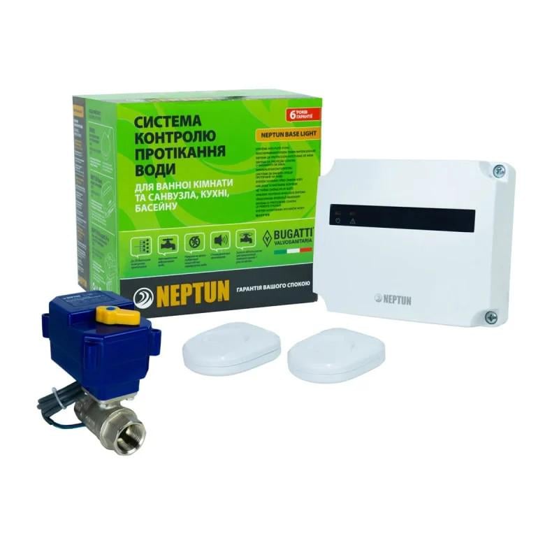 Система защиты от протечки воды Neptun Base Light 1/2" TR 1 кран и 2 датчика/автоматическое перекрытие воды Система защиты от протечки воды Neptun Base Light 1/2" TR 1 кран и 2 датчика/автоматическое перекрытие воды