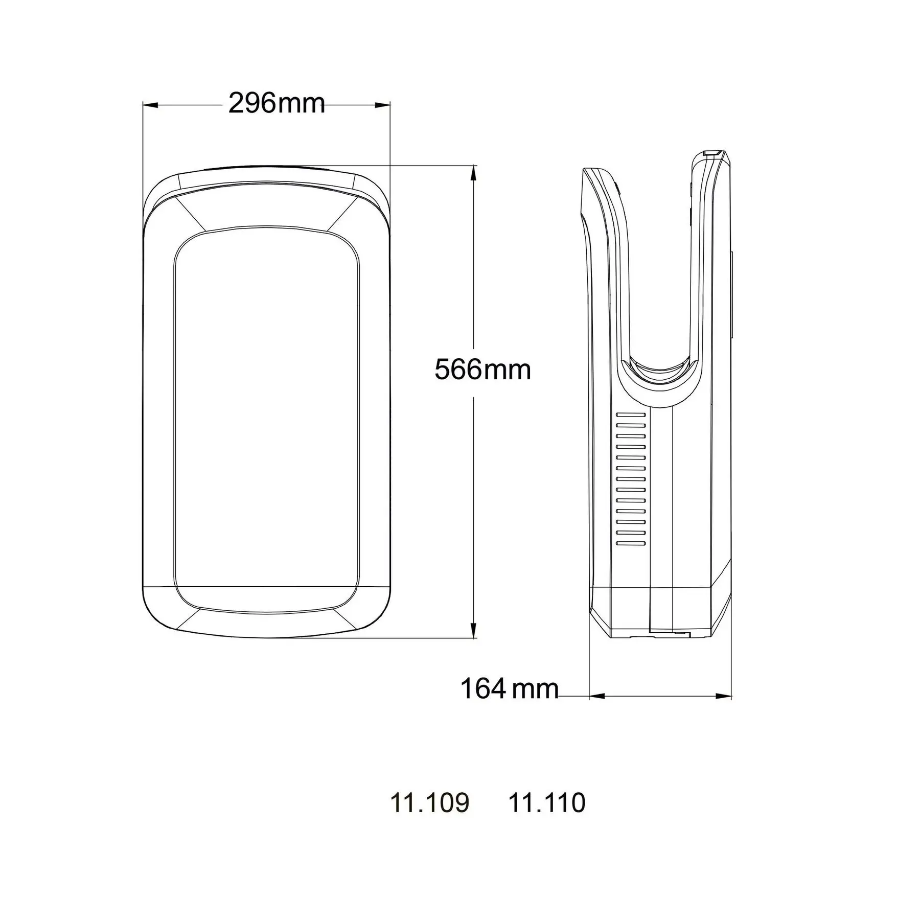 Сушилка для рук HOTEC 11.109 ABS White (GSR-000019602) - фото 5 Сушилка для рук HOTEC 11.109 ABS White (GSR-000019602) - фото 5