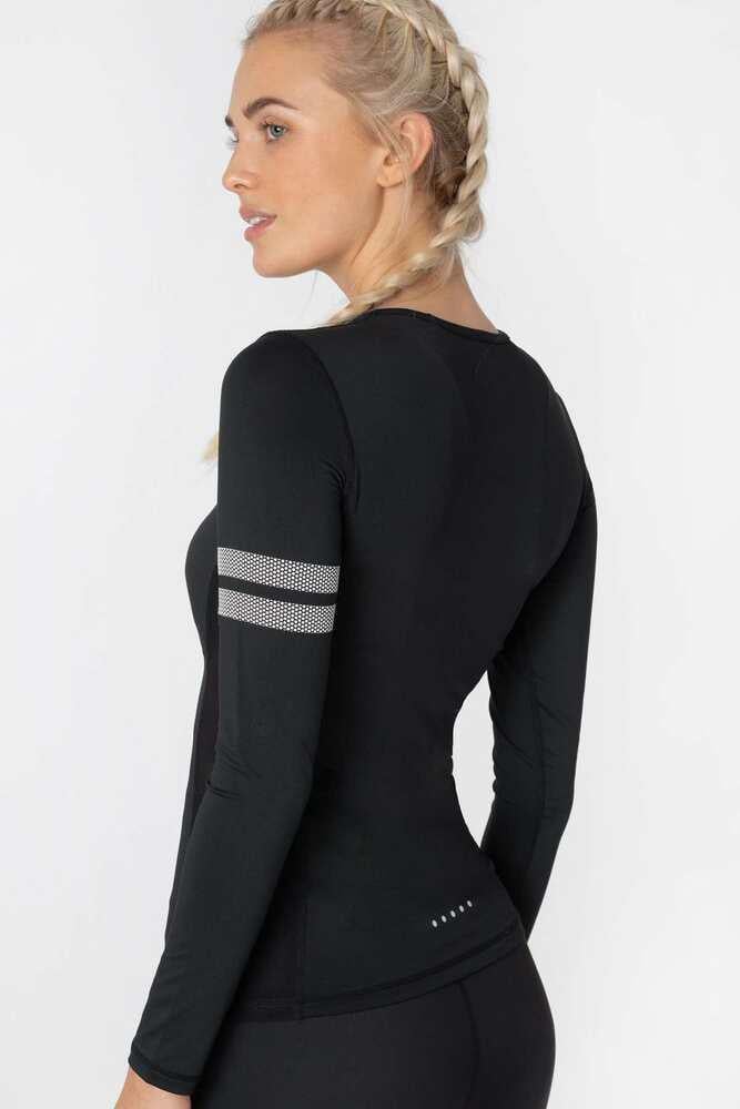 Футболка жіноча Stronger 106553х10 довгий рукав XS Чорний (25887301) - фото 3 Футболка жіноча Stronger 106553х10 довгий рукав XS Чорний (25887301) - фото 3