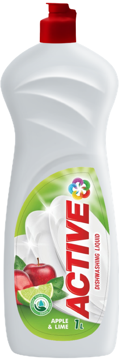 Средство для мытья посуды Active Лайм и Яблоко 1 л (14319)