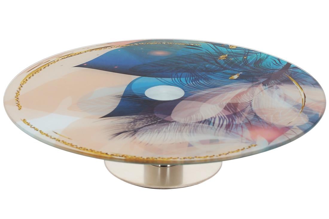 Блюдо вращающееся на ножке BonaDi 30 см (594-242)