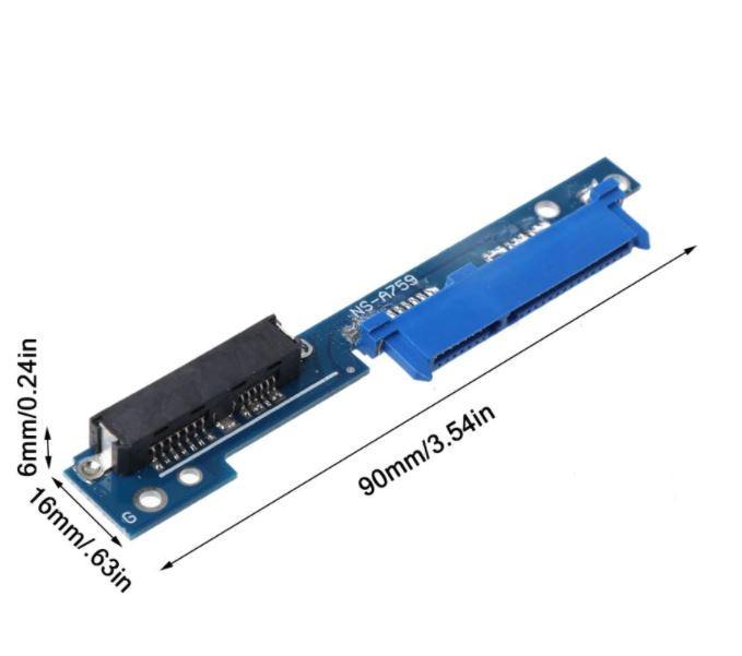 Переходник адаптер Micro SATA 7+6 на SATA 7+15 для Lenovo 310 312 320 330 510 520 optibay оптибей (L85001) - фото 5