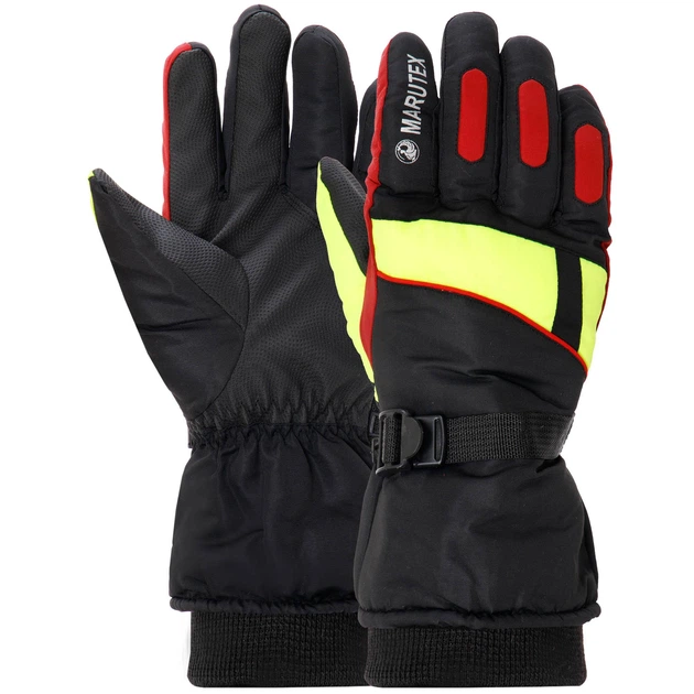 Перчатки для лыж и сноуборда мужские MARUTEX A-707 ML Черный/Желтый (FFR00644)