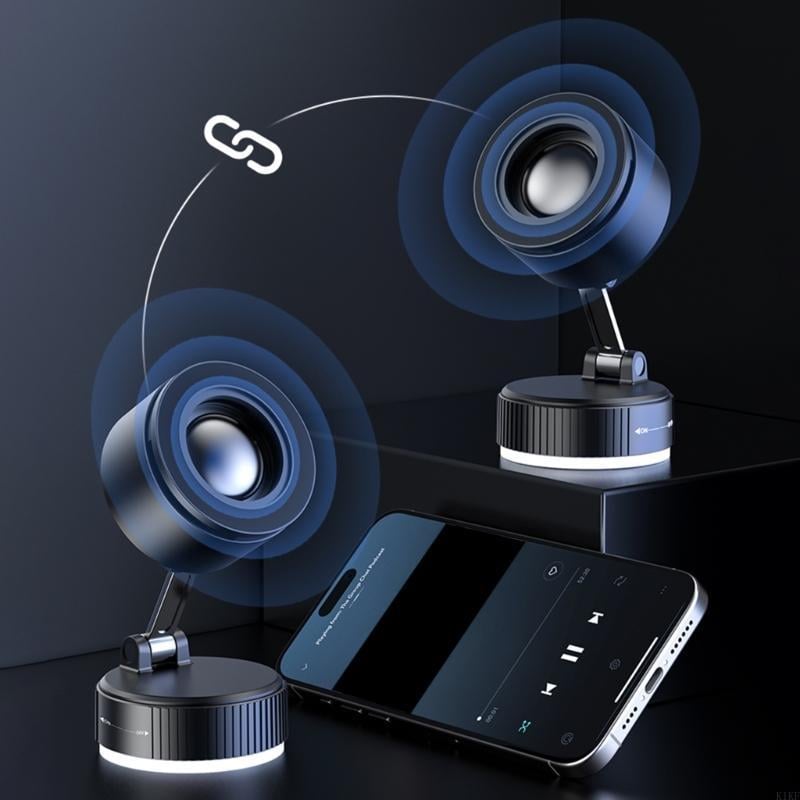 Магнітний автотримач з bluetooth колонкою для сматрфонів Fast Holder Pro 10 на присосці FH-10187 Black (784780698) - фото 7