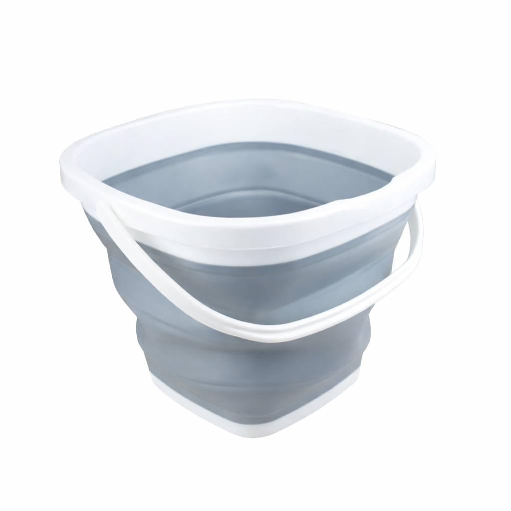 Туристическое ведро складное силиконовое квадратное 5 л Серый (f0c84d55) Туристическое ведро складное силиконовое квадратное 5 л Серый (f0c84d55)