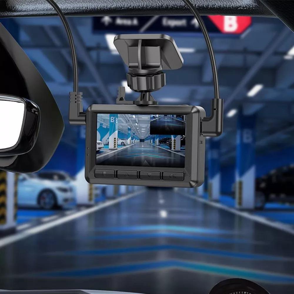Відеореєстратор Hoco DV3 Driving recorder with display Чорний (DV3-778166) - фото 5