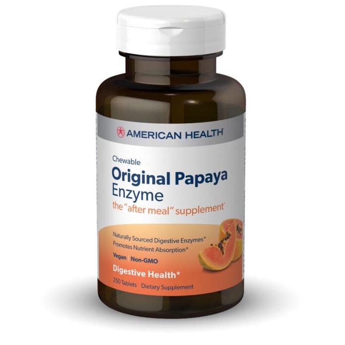 Натуральная добавка American Health Papaya Enzyme 250 жевательных таб. (6859)