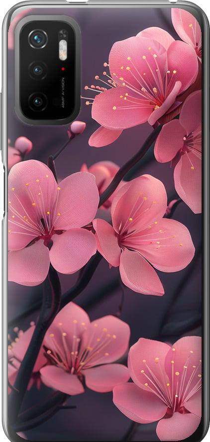 Чехол на Xiaomi Poco M3 Pro Пурпурная сакура (6075u-2369-42517)