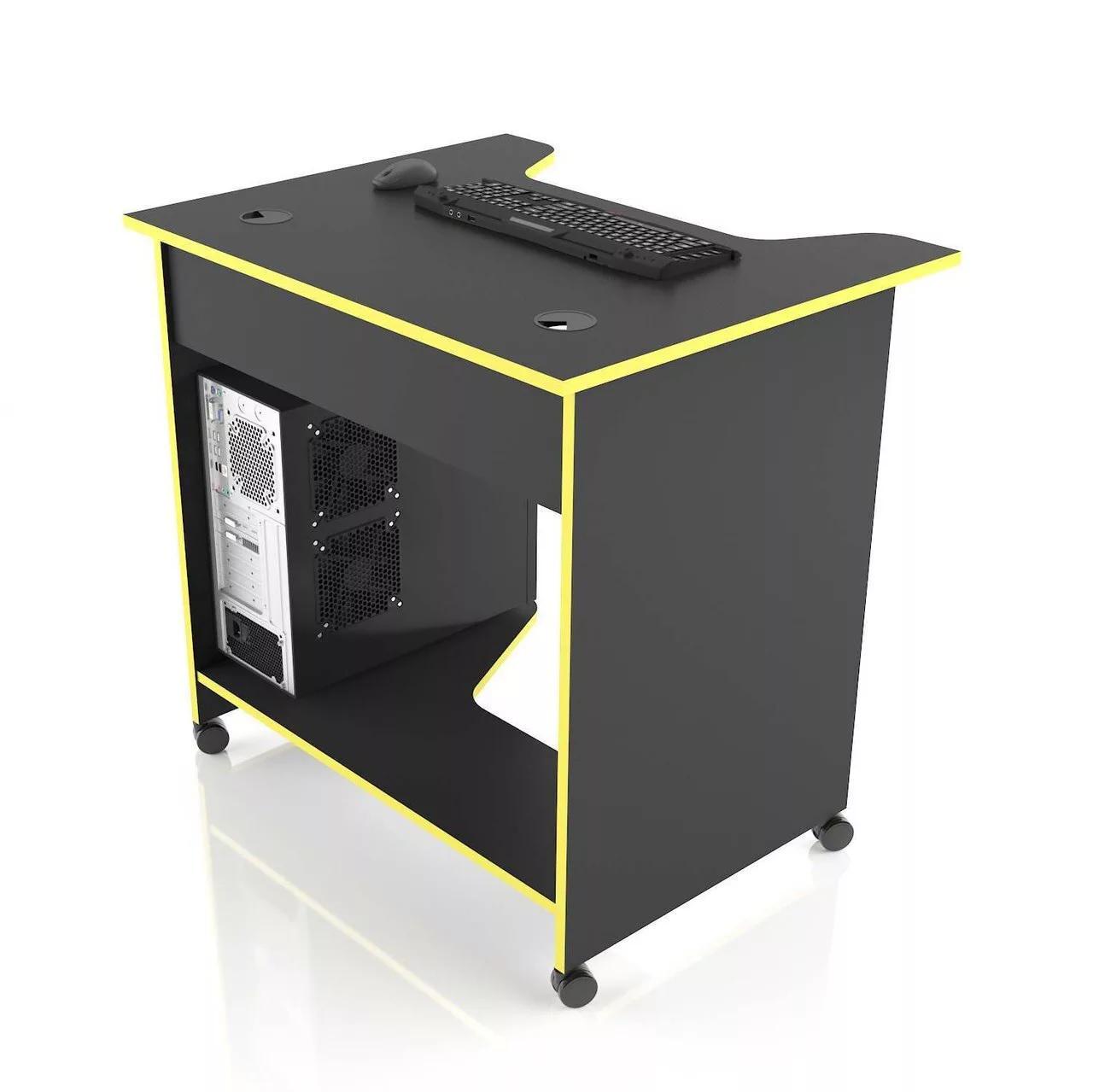 Стол компьютерный XGamer MINI XG10 и XG 08 Черный с желтым (12863705) - фото 4