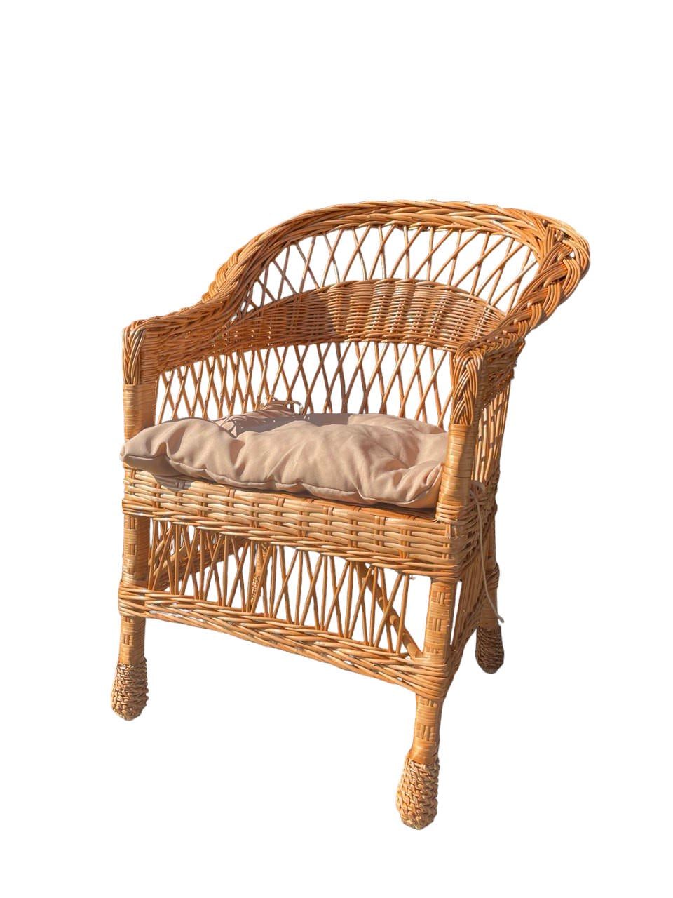 Крісло плетене з подушкою Сімейний Затишок (15023799)