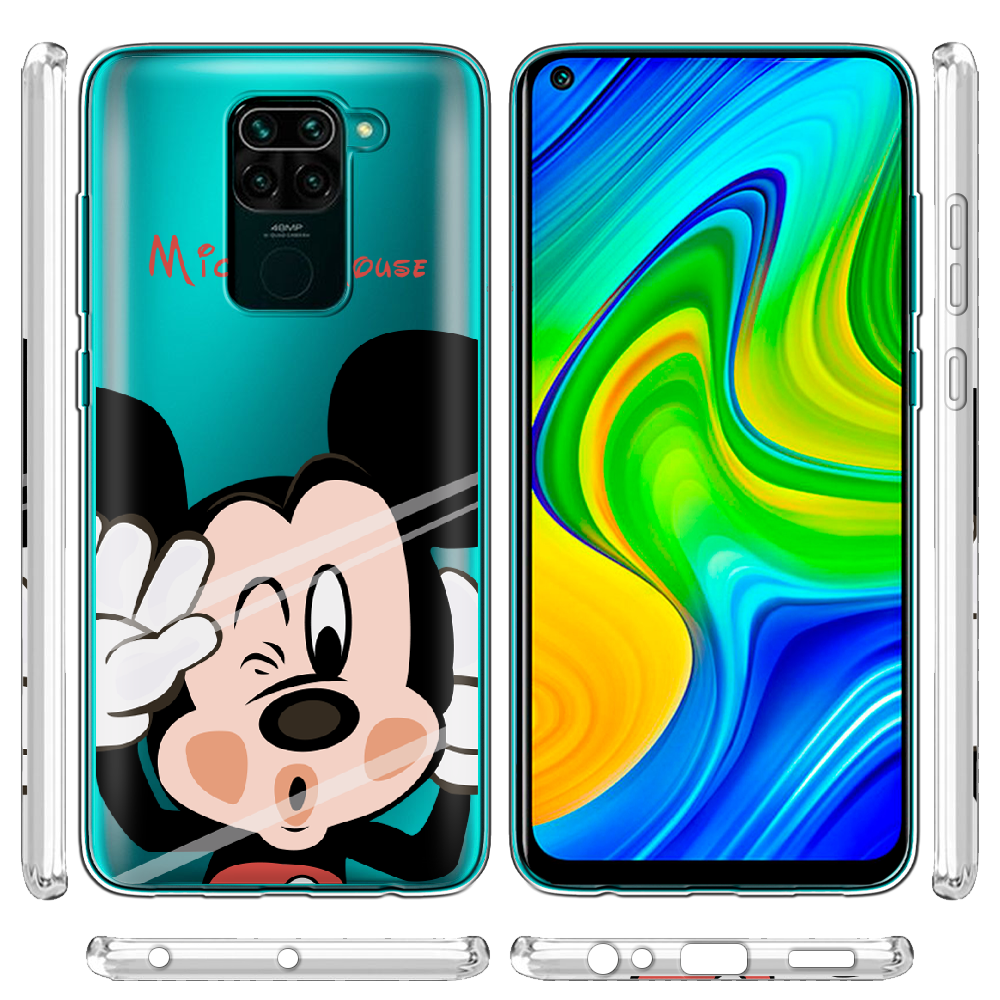 Чохол Boxface Xiaomi Redmi Note 9 Mister M Прозорий силікон (39801-cc58-39801) - фото 3