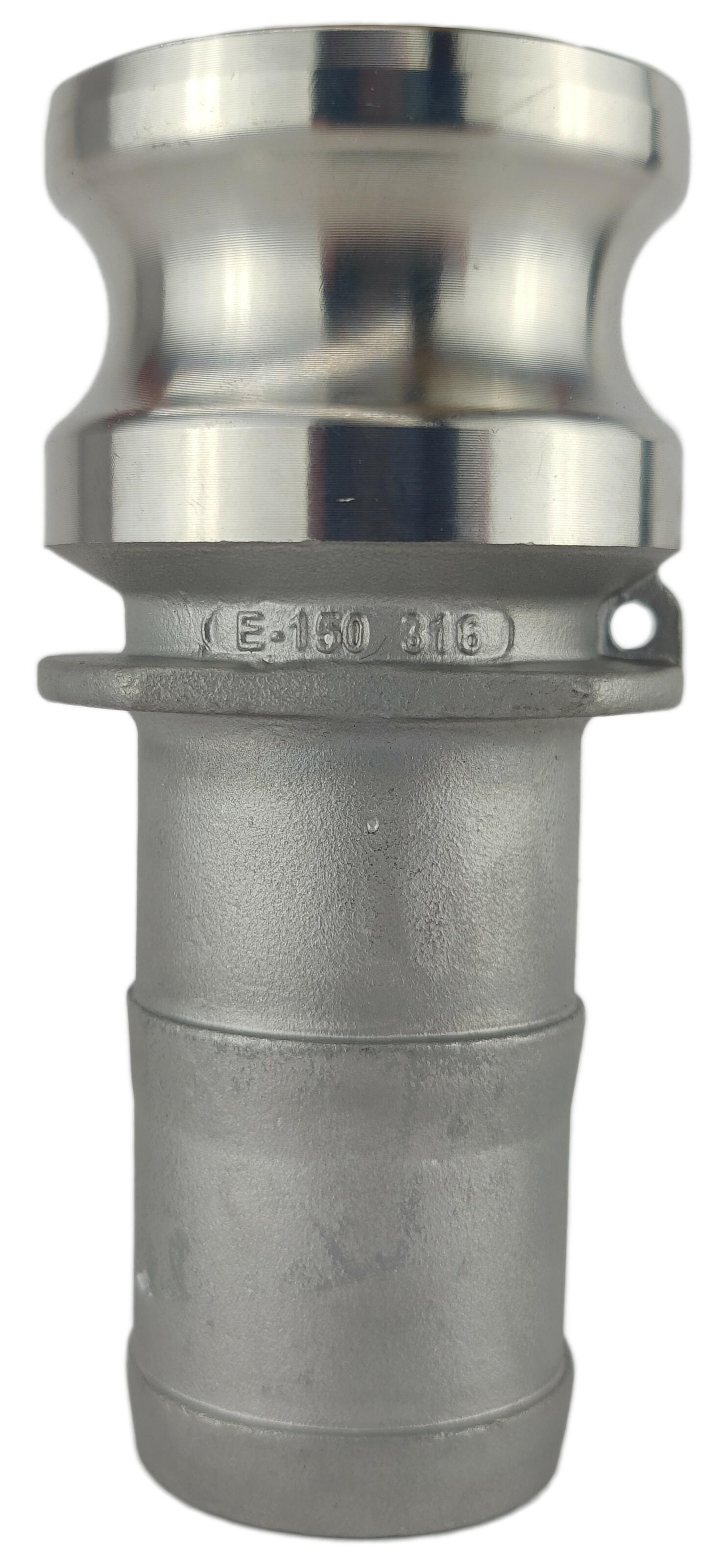 Ниппель camlock тип E под рукав 38 мм нержавеющая сталь E-150 1 1/2" (50242024)