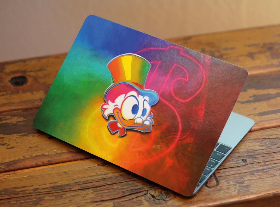 Захисна плівка-наклейка на ноутбук Скрудж Макдак 385х260 мм Різнокольоровий