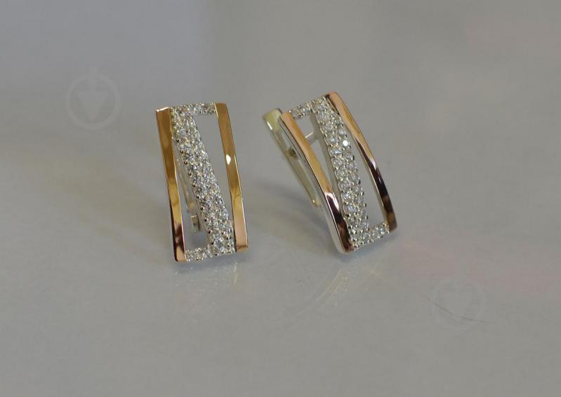 Серьги из серебра Sil 059s Прозрачный (Sil-948)