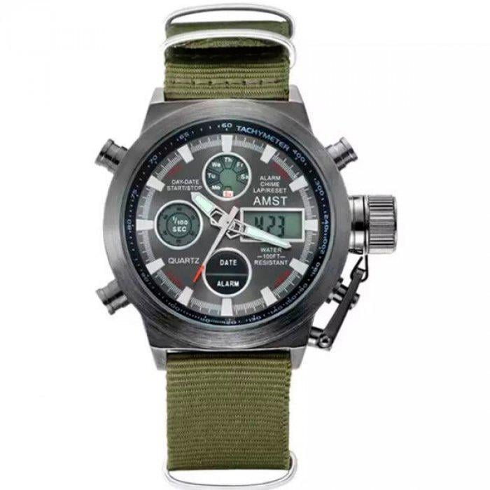 Годинник чоловічий AMST MOUNTAIN Green (1277_bestNM)